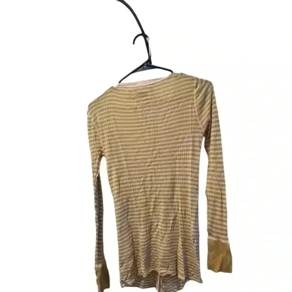 Marc by Marc Jacobs XS Yellow Striped Cardigan Sweater Women Button-Down Pockets - Picture 5 of 5
